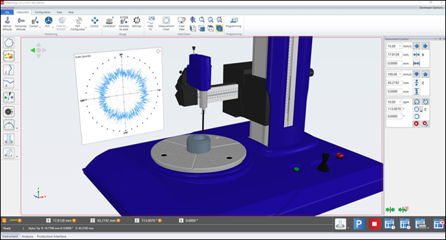 Talyrond 585H PRO Metrology 4.0 User Interface